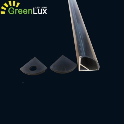 black led aluminum extrusions profiles channels housing for led strip lights with led light bar black cover